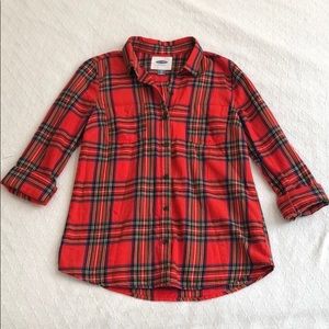 ⭐️ NWOT Plaid Soft Button Down